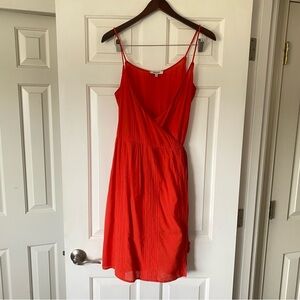 Madewell Red Sleeveless Dress